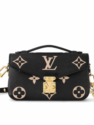 LOUIS VUITTON POCHETTE METIS EAST WEST PURSE - BLACK