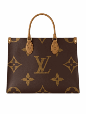 LOUIS VUITTON ON THE GO MM PURSE - BROWN/RED