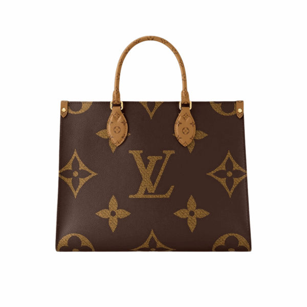LOUIS VUITTON ON THE GO MM PURSE - BROWN/RED