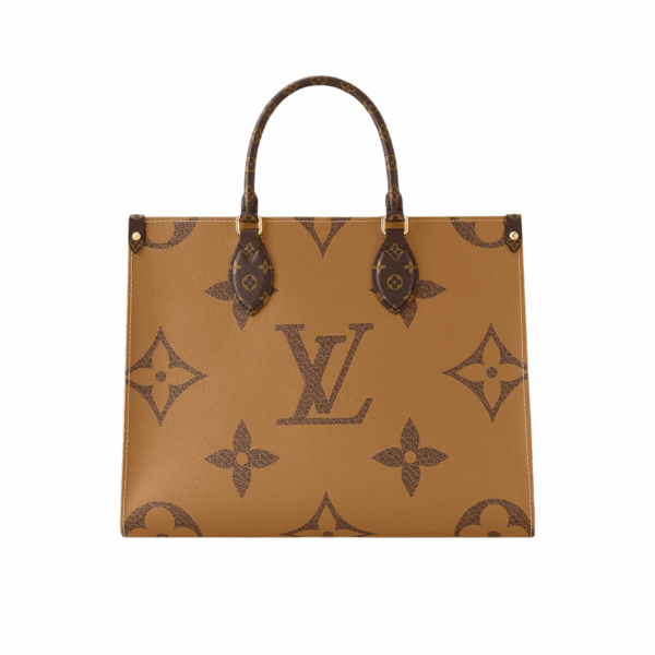 LOUIS VUITTON ON THE GO MM PURSE - BROWN/RED - Image 2