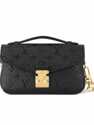 LOUIS VUITTON POCHETTE METIS EAST WEST PURSE - BLACK