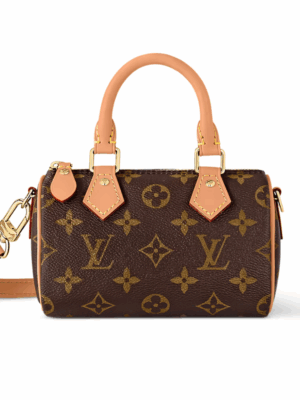 LOUIS VUITTON NANO SPEEDY PURSE - BROWN