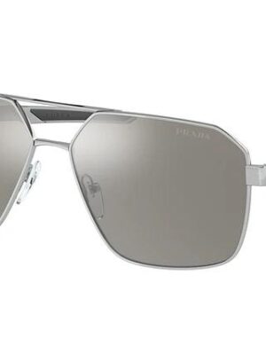 Prada Sport PS55WS Aviator Sunglasses in Silver Mirror