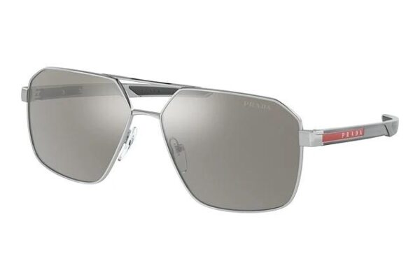 Prada Sport PS55WS Aviator Sunglasses in Silver Mirror