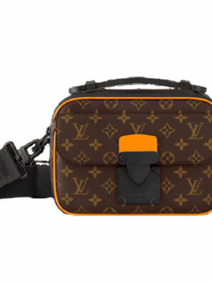 LOUIS VUITTON S-LOCK MESSENGER BAG MEN - BROWN/ORANGE