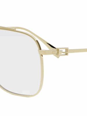 Fendi FE50083U Baguette Aviator Frames in Gold