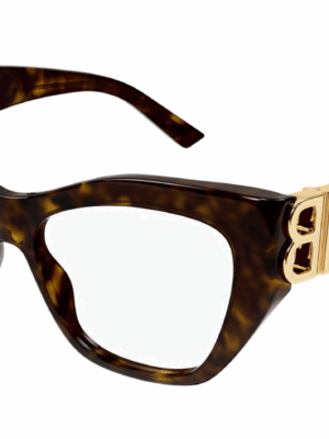 Balenciaga BB0312O Cat Eye Frames in Havana Brown