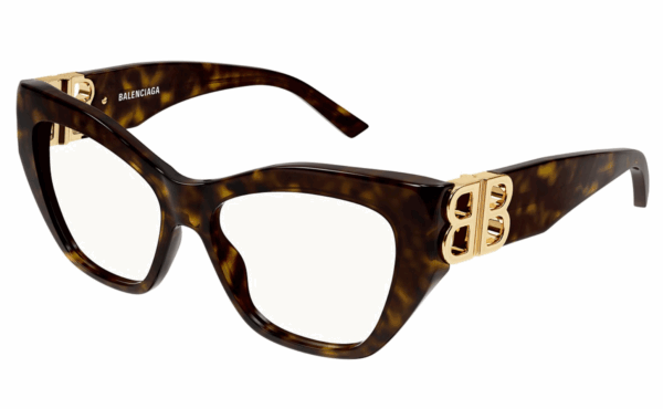 Balenciaga BB0312O Cat Eye Frames in Havana Brown