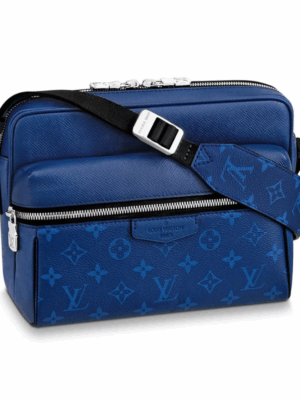 LOUIS VUITTON TAIGA MESSENGER BAG MENS - BLUE