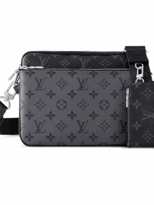 LOUIS VUITTON TRIO MESSENGER BAG MENS - BLACK/GREY