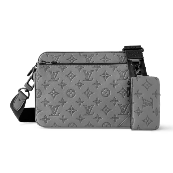 LOUIS VUITTON TRIO MESSENGER BAG -  GREY