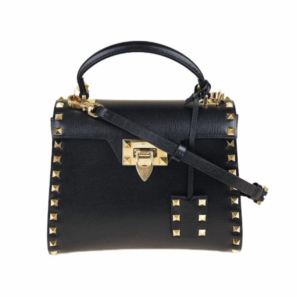 VALENTINO GARAVANI ROCKSTUD ALCOVE BAG - BLACK