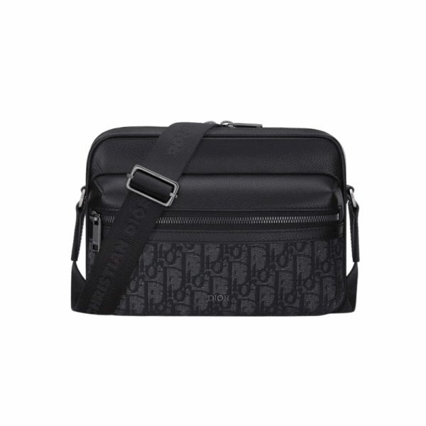 DIOR ZIPPED 2.0 MESSENGER BAG - BLUE/BLACK