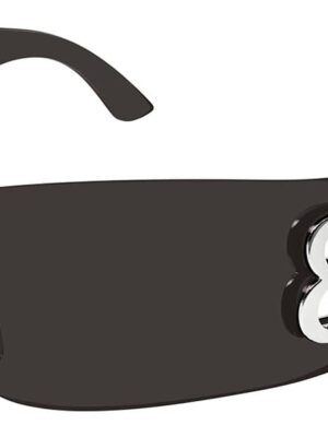 Balenciaga BB0359S Bossy Shield Sunglasses in Black