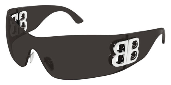 Balenciaga BB0359S Bossy Shield Sunglasses in Black