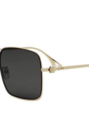 Fendi Baguette FE40123U Square Sunglasses in Gold