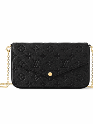 LOUIS VUITTON POCHETTE FELICIE CLUTCH - BLACK