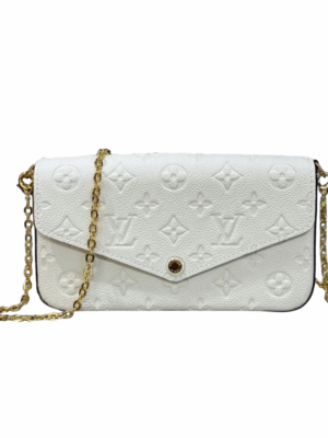 LOUIS VUITTON POCHETTE FELICIE CLUTCH - WHITE