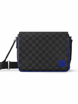 LOUIS VUITTON DAMIER DISTRICT GRAPHITE BAG MENS - BLACK/BLUE