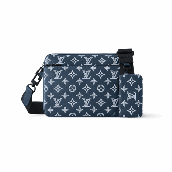 LOUIS VUITTON TRIO MESSENGER BAG -  NAVY BLUE