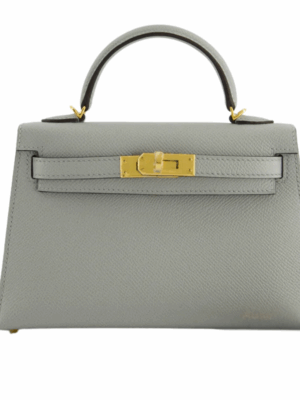HERMES KELLY II SELLIER BAG - GREY