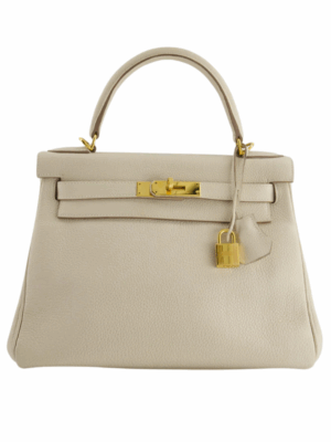 HERMES KELLY II SELLIER BAG - CREAM