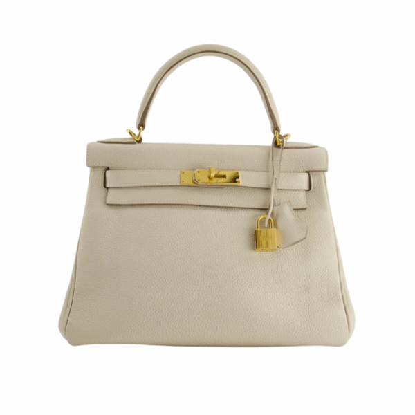 HERMES KELLY II SELLIER BAG - CREAM