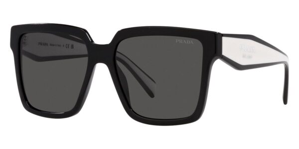 Prada PR24ZSF Oversized Sunglasses in Black White