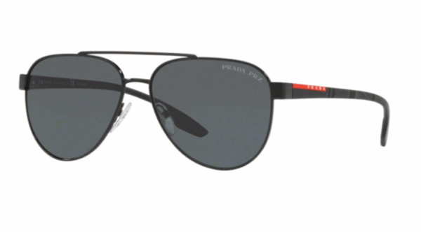 Prada Sport PS54TS Aviator Sunglasses in Black